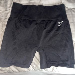 Black Gymshark vital 2.0 shorts